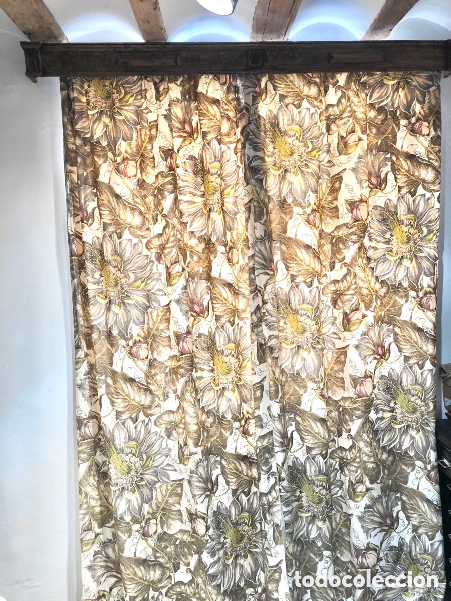 Antig&uuml;edades: PAREJA DE CORTINAS DE GAST&Oacute;N Y DANIELA - Foto 5