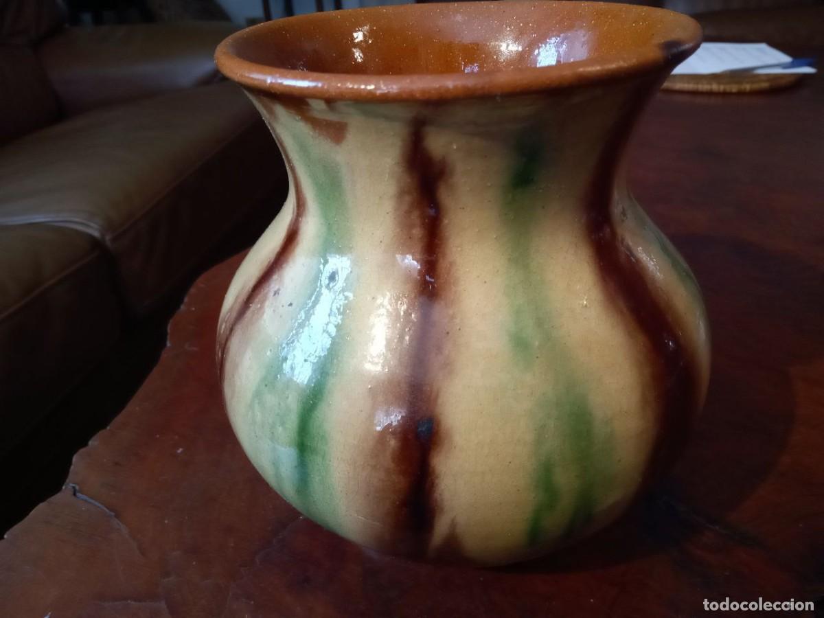 Antig&uuml;edades: JARRON CERAMICA DE LA BISBAL 17 CM - Foto 1