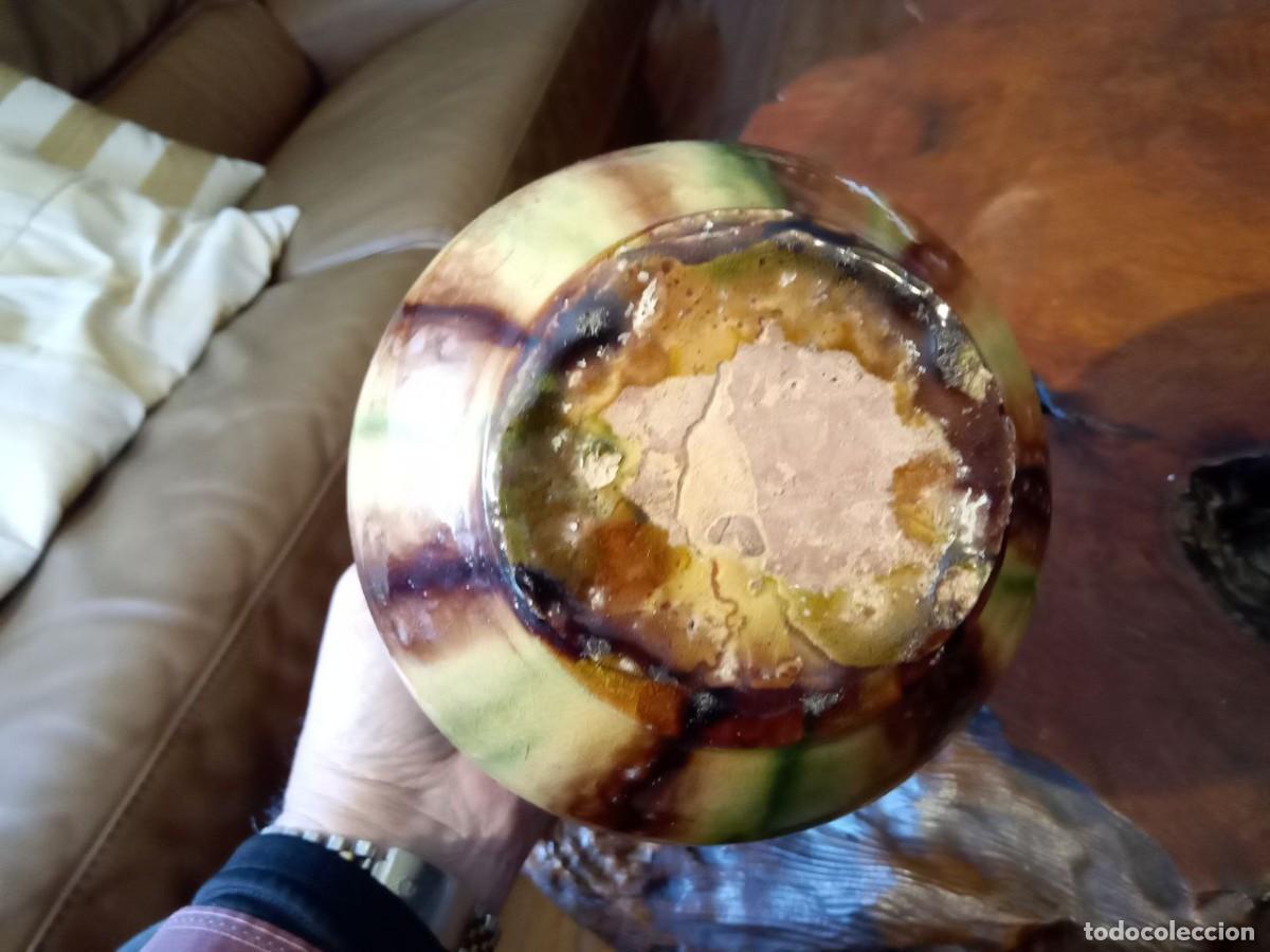 Antig&uuml;edades: JARRON CERAMICA DE LA BISBAL 17 CM - Foto 3
