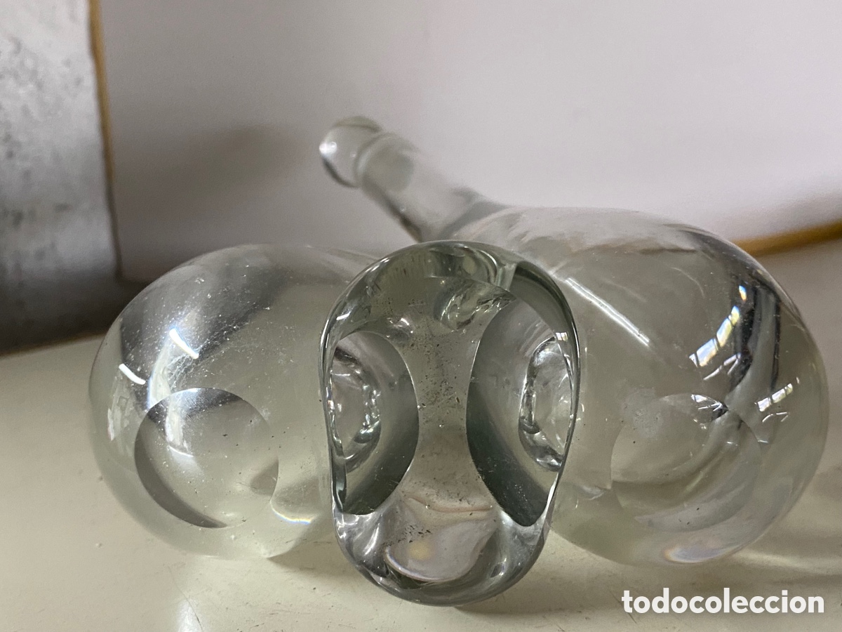 Antig&uuml;edades: Antigua aceitera y vinagrera de cristal - Foto 9