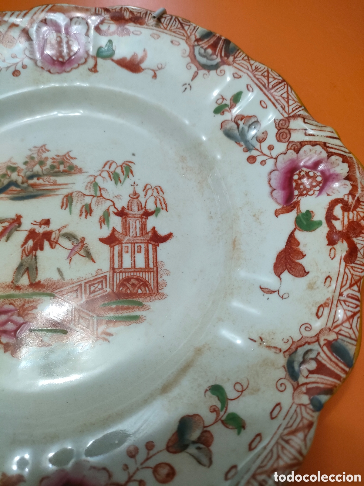 Antig&uuml;edades: Peque&ntilde;o plato chino, sin marca - Foto 2