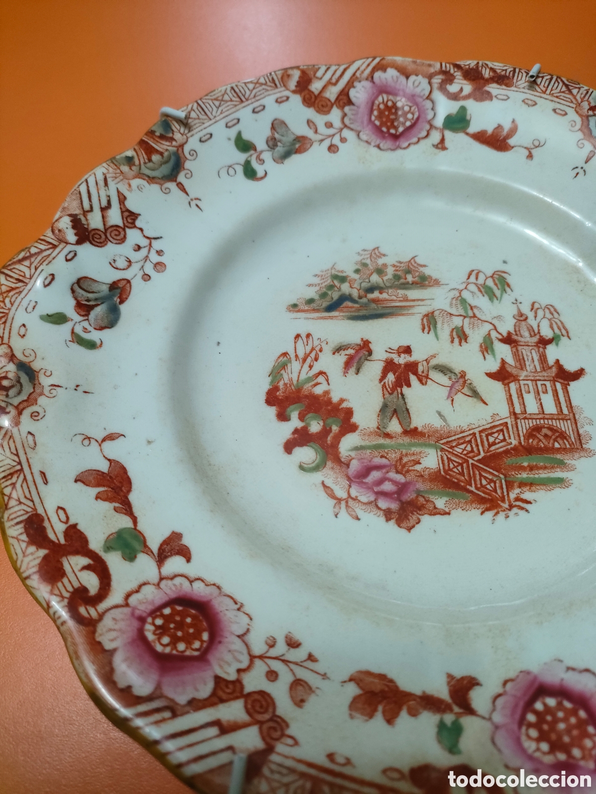 Antig&uuml;edades: Peque&ntilde;o plato chino, sin marca - Foto 3