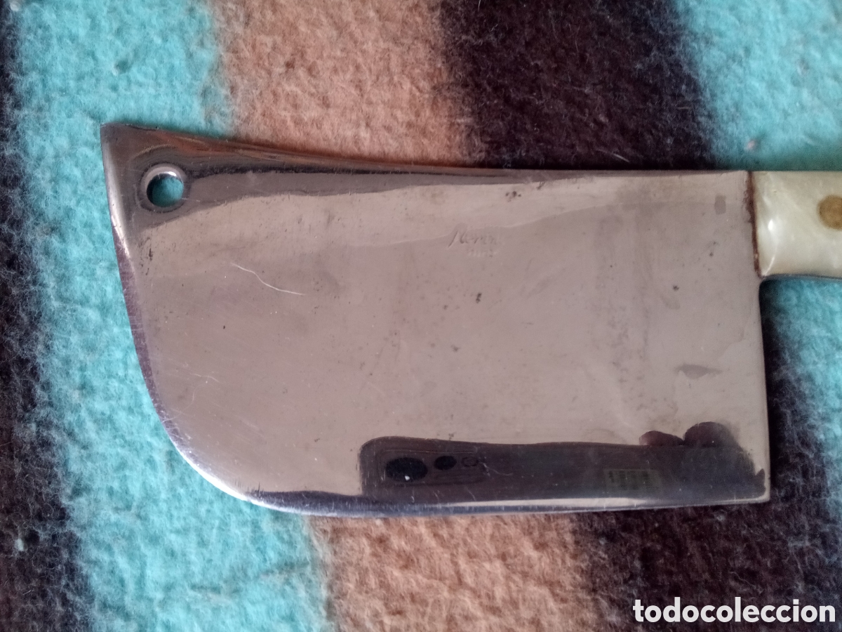 Antig&uuml;edades: HACHA COCINA MERINO - CUCHILLA - Foto 2