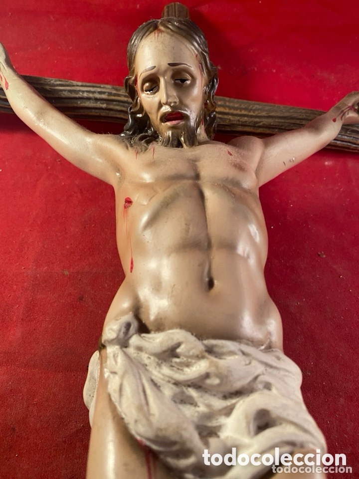Antig&uuml;edades: Cristo crucificado con cruz de madera - Foto 8
