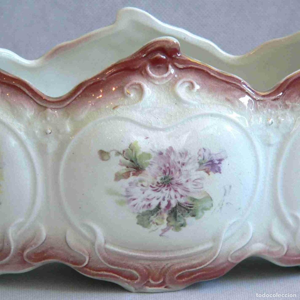 Antig&uuml;edades: MACETERO O CENTRO DE MESA ART NOUVEAU - Foto 2