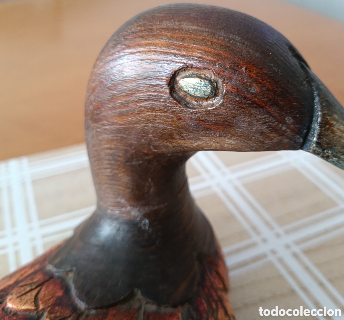 Antig&uuml;edades: Par de antiguos patos de madera - Foto 11