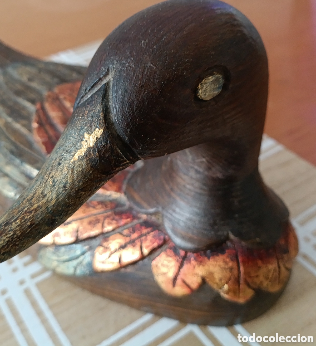 Antig&uuml;edades: Par de antiguos patos de madera - Foto 13