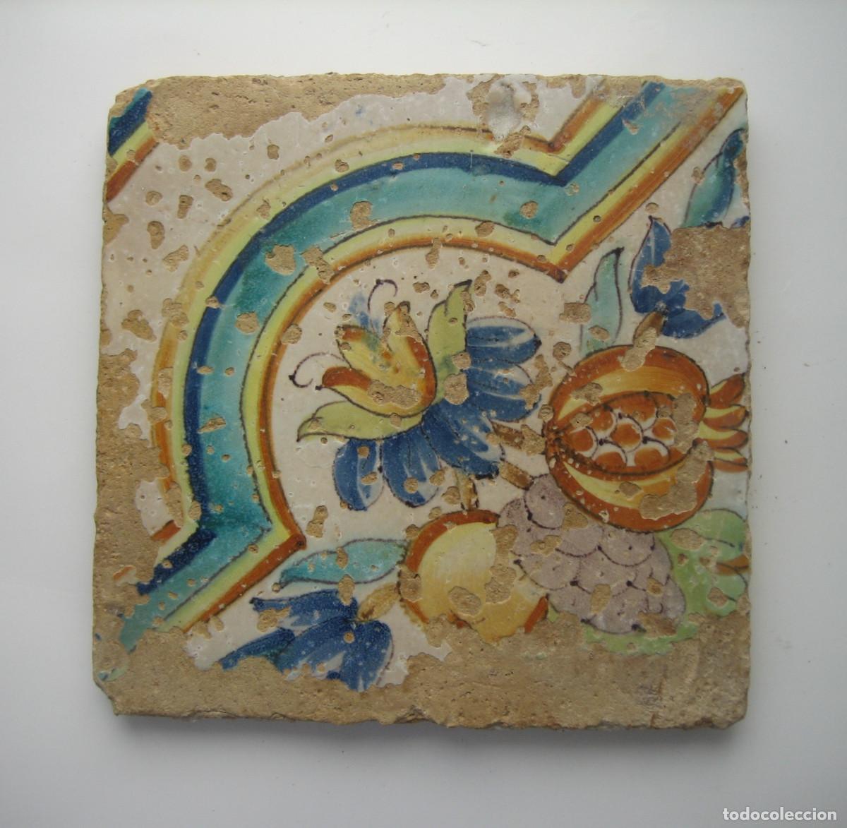 Antig&uuml;edades: CUATRO AZULEJOS. SIGLO XVIII. - Foto 6