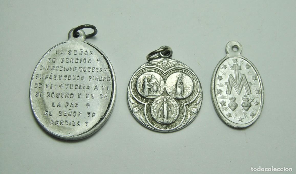 Antig&uuml;edades: Lote de medallas religiosas. - Foto 2