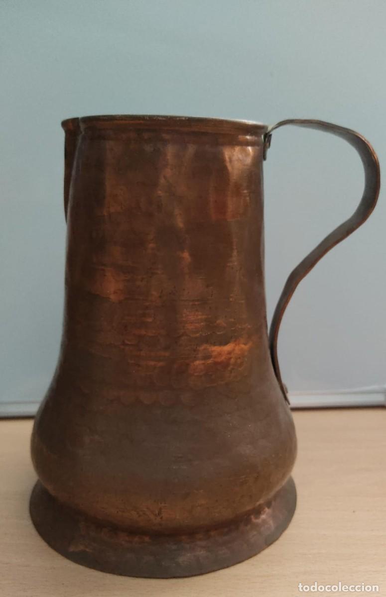 Antig&uuml;edades: JARRA ANTIGUA DE COBRE. - Foto 3