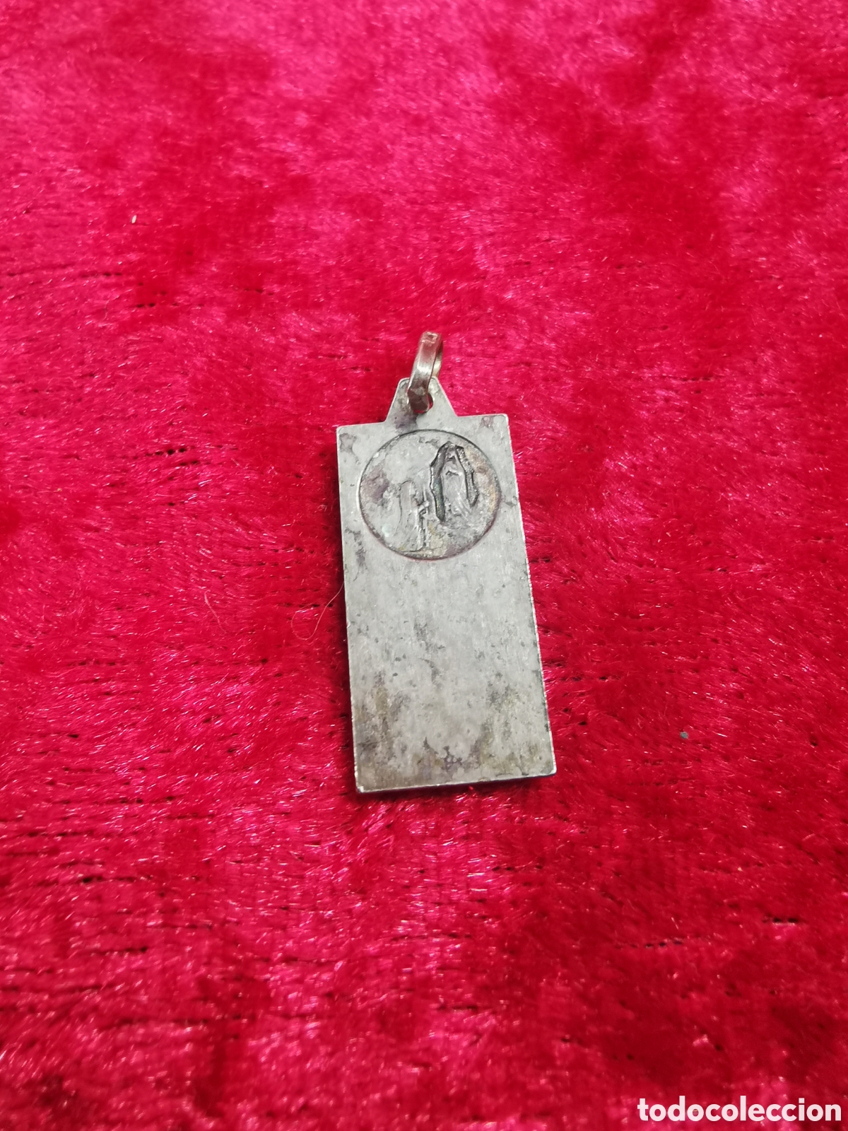 Antig&uuml;edades: JOY-3172. MEDALLA RECTANGULAR EN PLATA. ROSTRO VIRGEN. SIGLO XX - Foto 2