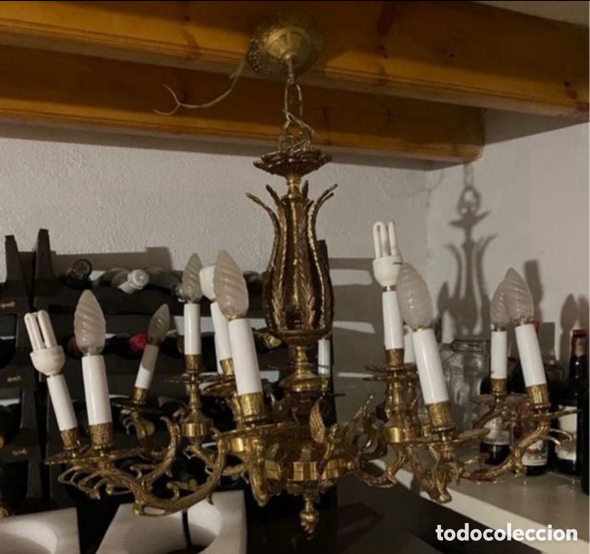 Antig&uuml;edades: Antigua l&aacute;mpara de techo - Foto 1