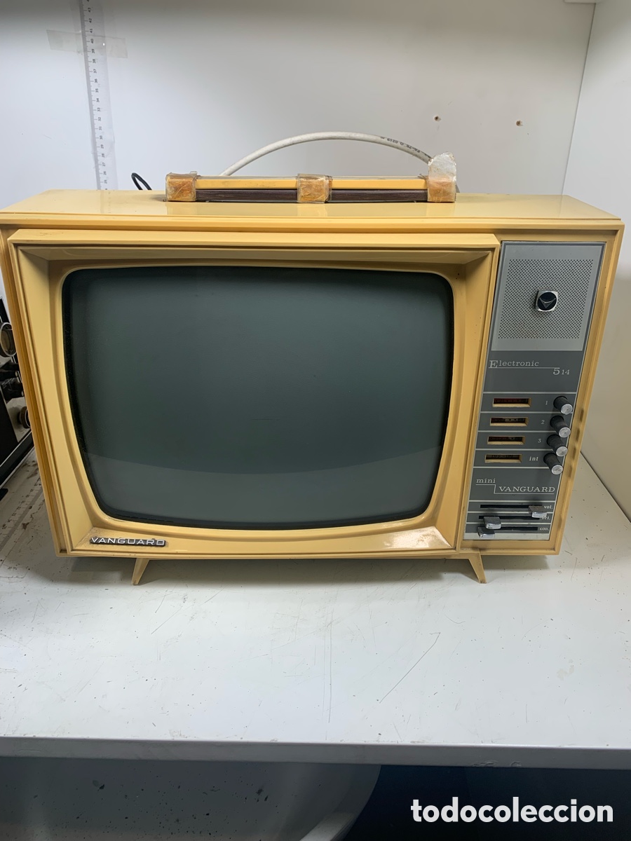 Antig&uuml;edades: 01_ Televisor Mini Vanguard Electronic 514 - Foto 2