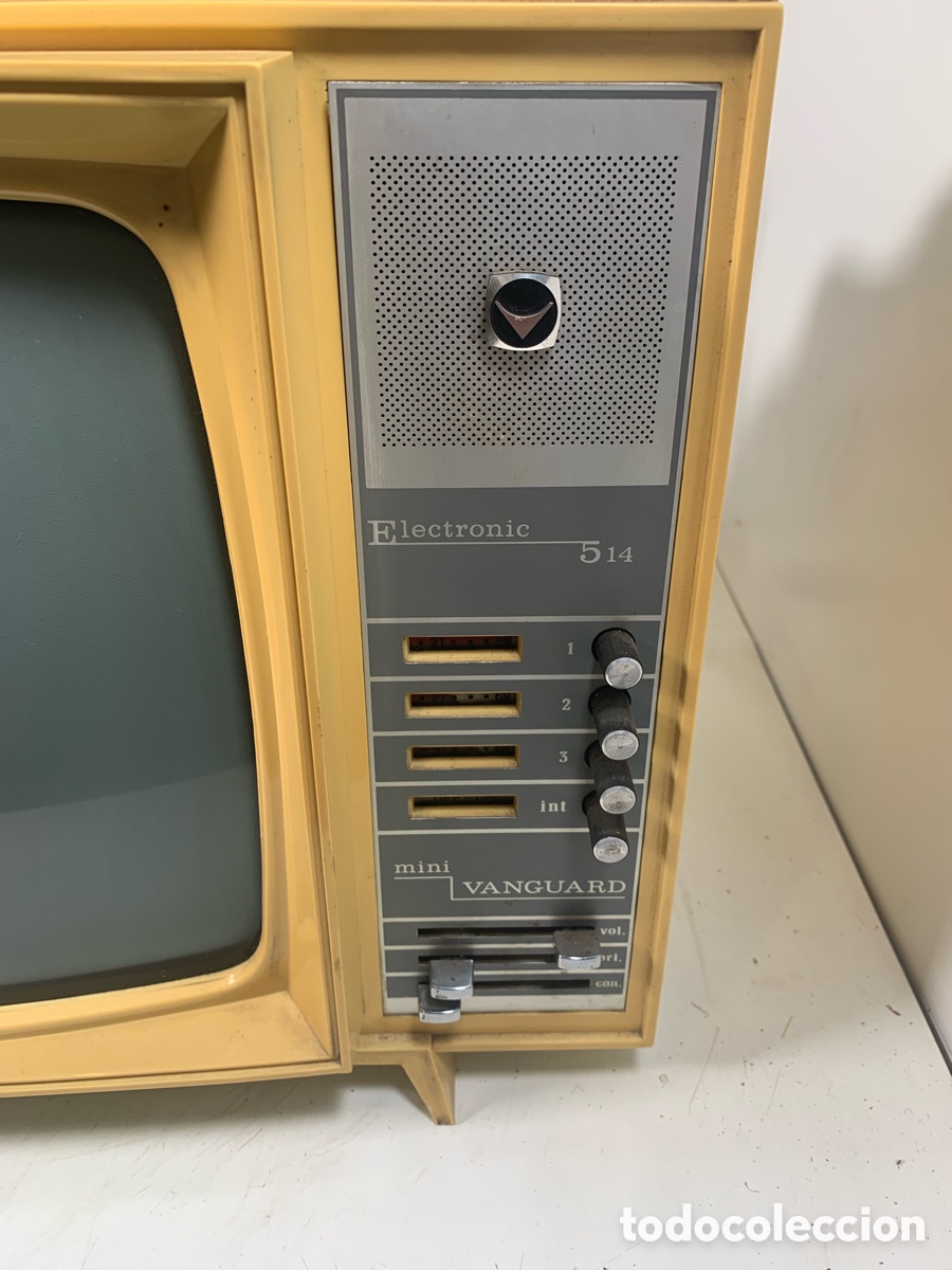 Antig&uuml;edades: 01_ Televisor Mini Vanguard Electronic 514 - Foto 4
