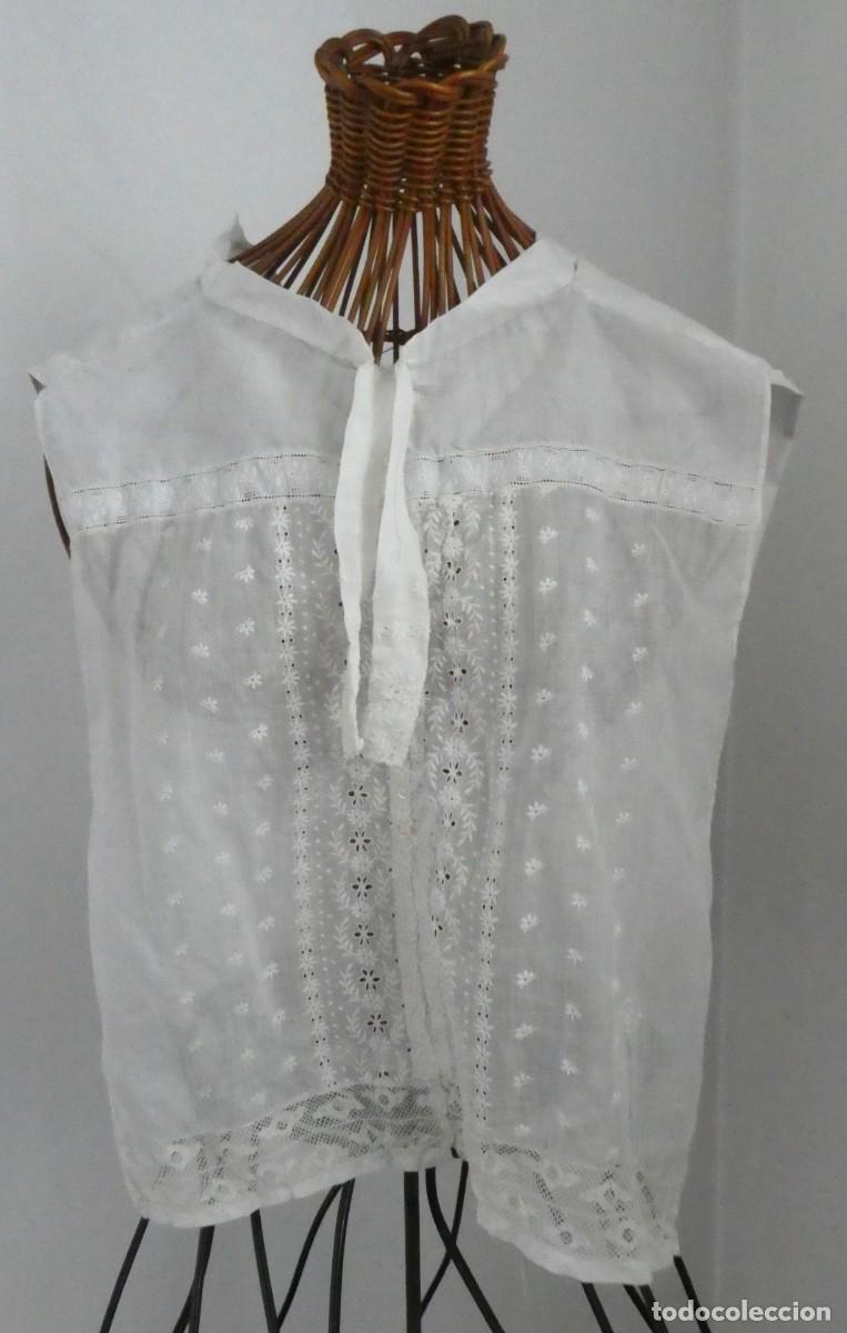 Antig&uuml;edades: FALSA CAMISA DE ENCAJE DE ENCAJE PPIO.S.XX - Foto 2