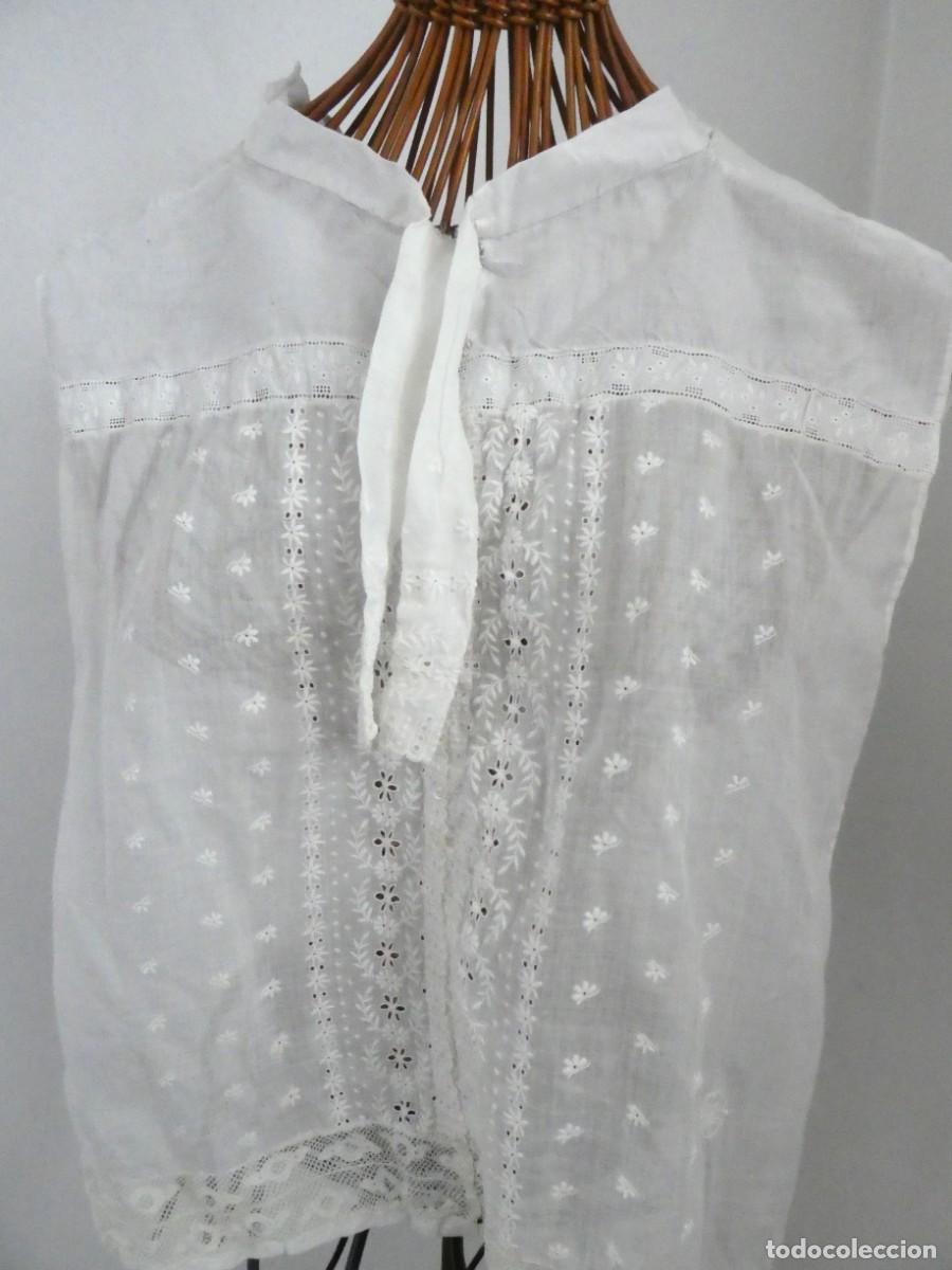 Antig&uuml;edades: FALSA CAMISA DE ENCAJE DE ENCAJE PPIO.S.XX - Foto 4
