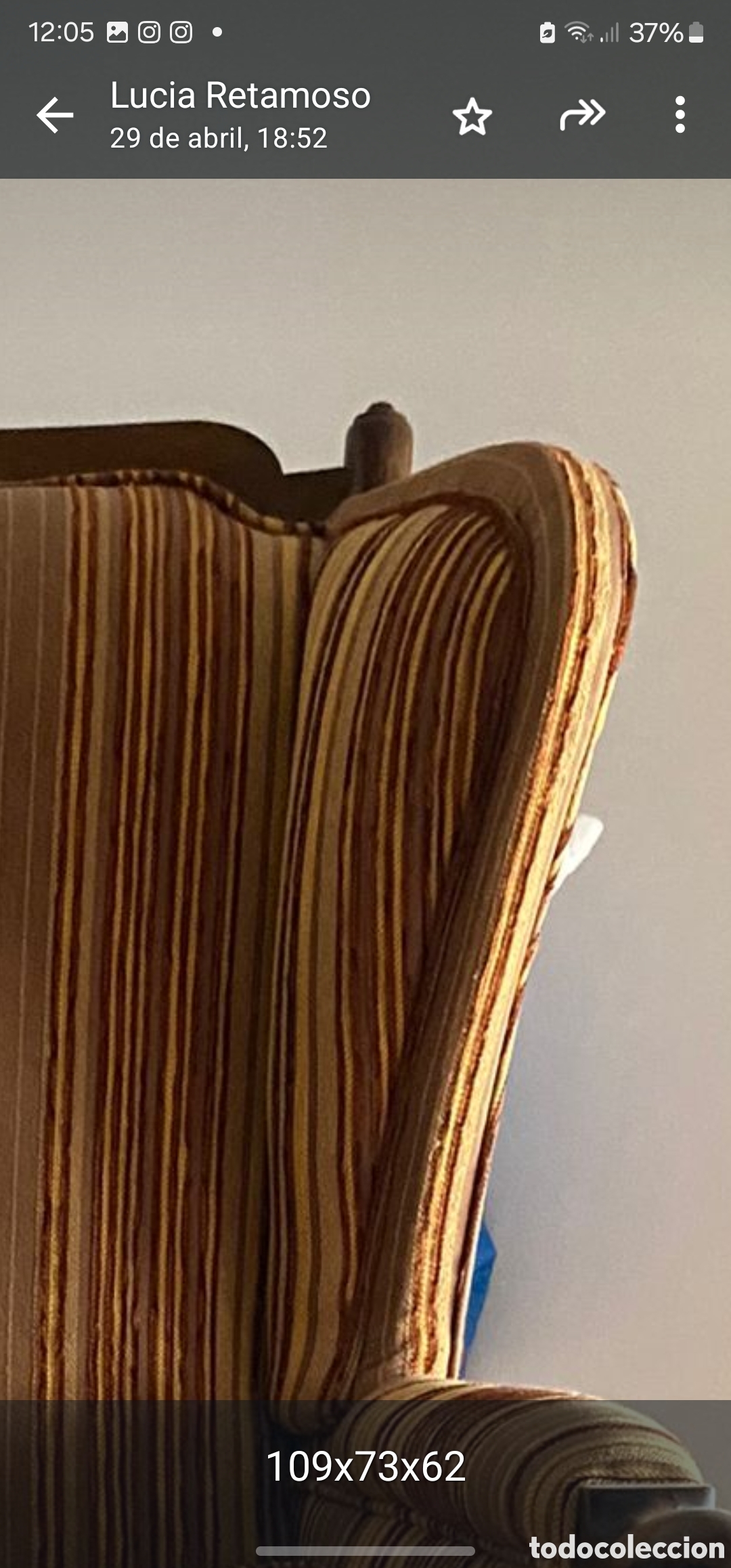 Antig&uuml;edades: Sillones estructura de madera noble - Foto 2