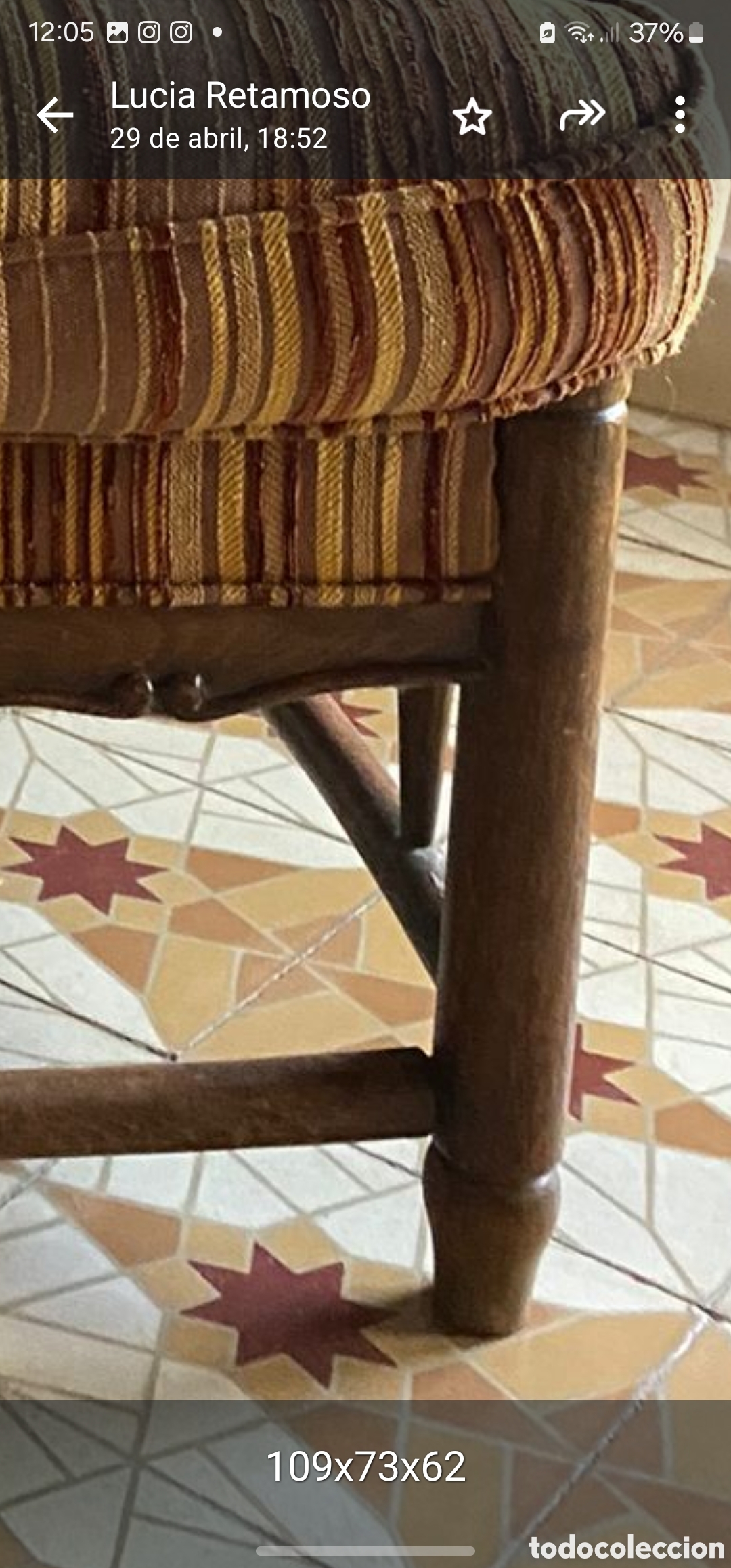 Antig&uuml;edades: Sillones estructura de madera noble - Foto 4