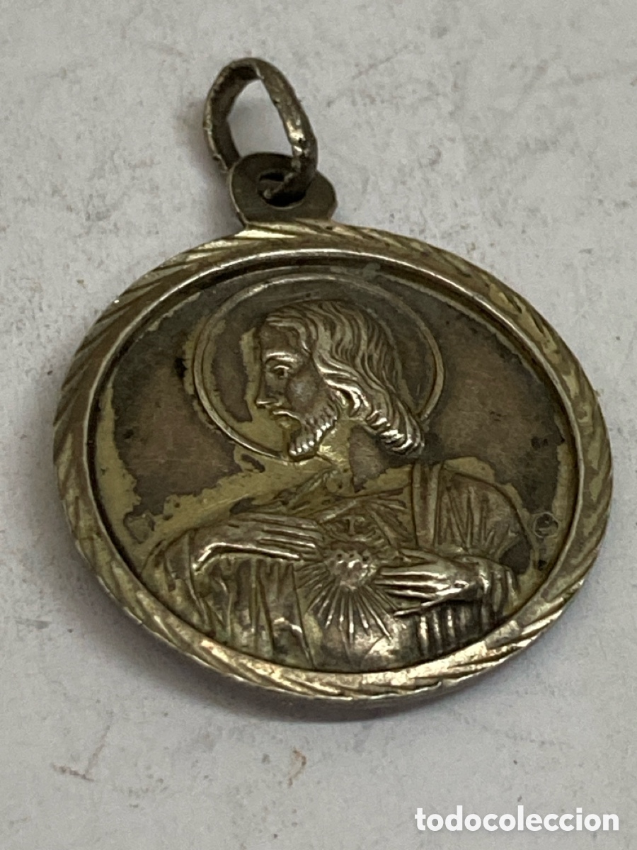 Antig&uuml;edades: Medalla de plata religiosa C179 - Foto 1