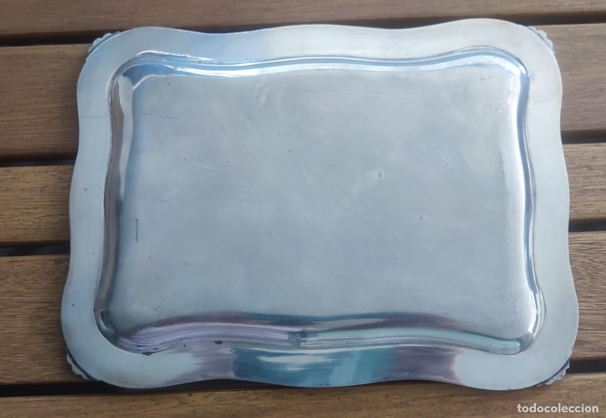 Antig&uuml;edades: Bandeja ba&ntilde;ada en plata - Foto 3