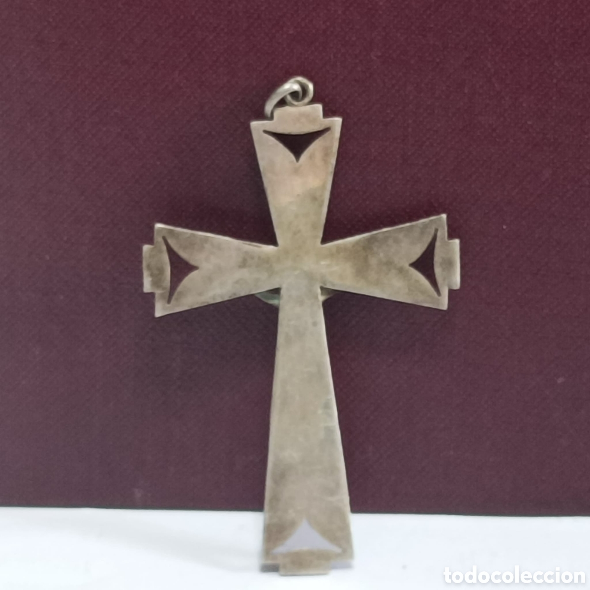 Antig&uuml;edades: BONITO CRUCIFIJO EN PLATA DE LEY - Foto 3