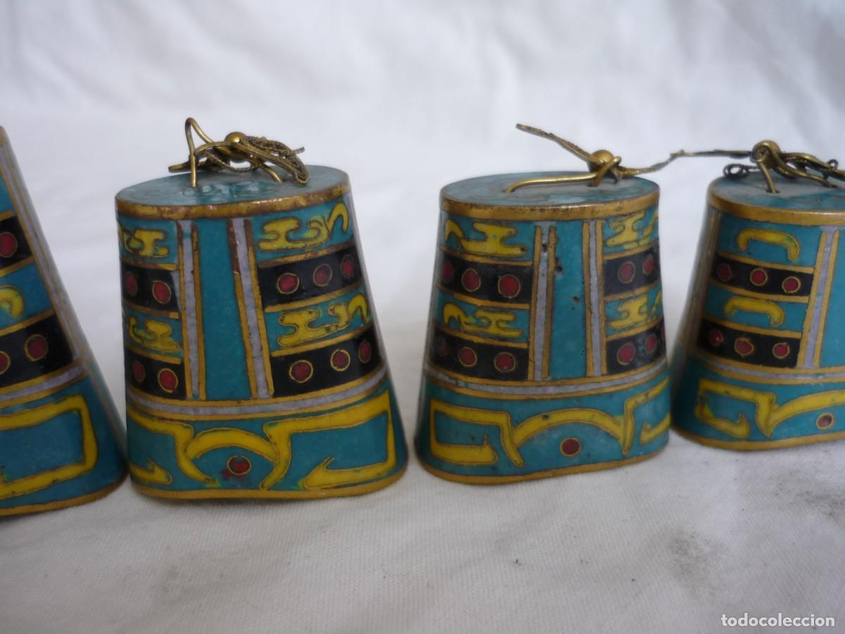 Antig&uuml;edades: Colecci&oacute;n de campanas de bronce o lat&oacute;n esmaltado - Foto 4