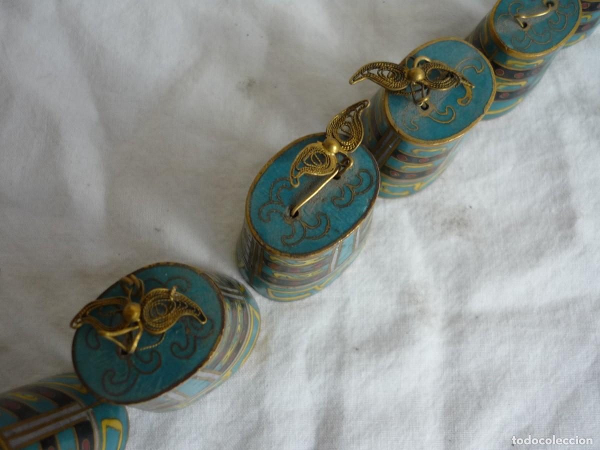 Antig&uuml;edades: Colecci&oacute;n de campanas de bronce o lat&oacute;n esmaltado - Foto 7