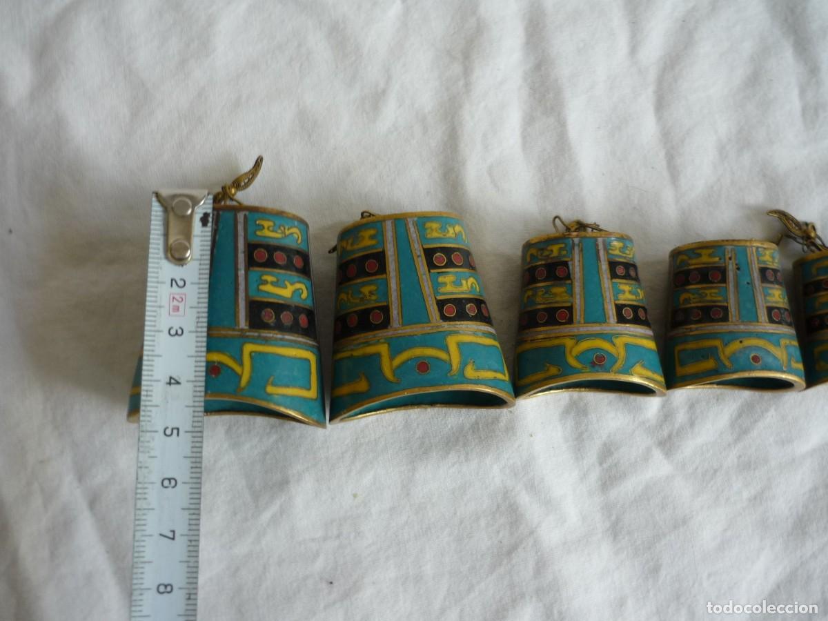 Antig&uuml;edades: Colecci&oacute;n de campanas de bronce o lat&oacute;n esmaltado - Foto 12