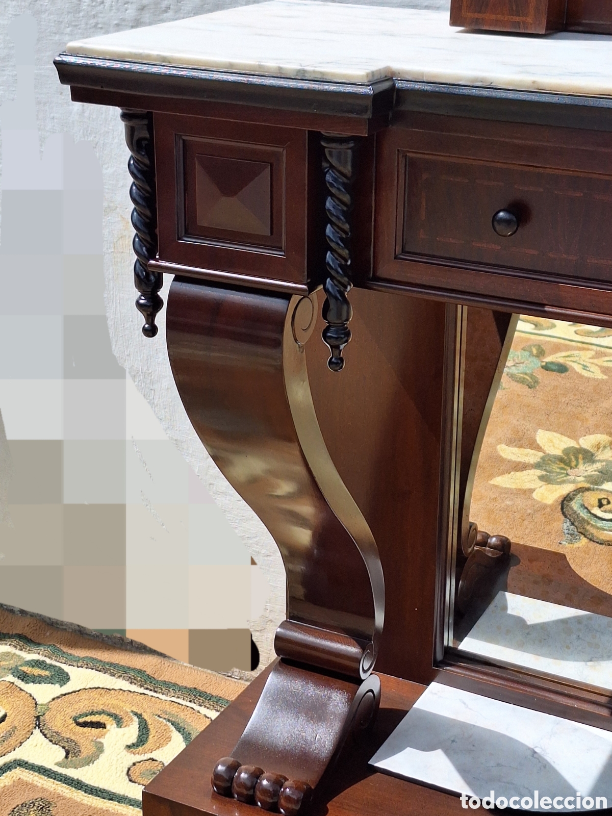 Antig&uuml;edades: Consola con espejo antig&uuml;a - Foto 4