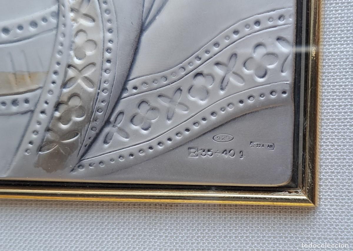 Antig&uuml;edades: Icono virgen con ni&ntilde;o, plata de ley - Foto 5