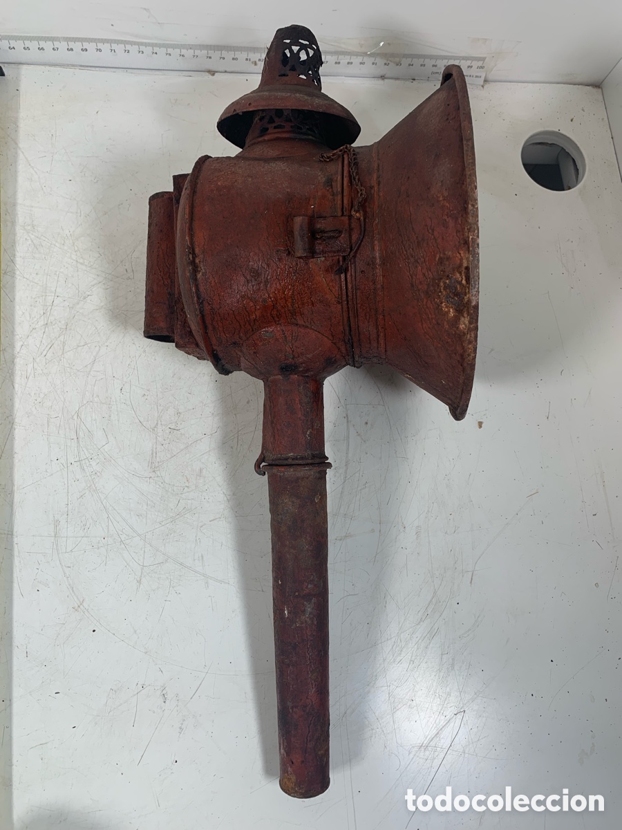 Antig&uuml;edades: 01_ farol de carruaje - Foto 2