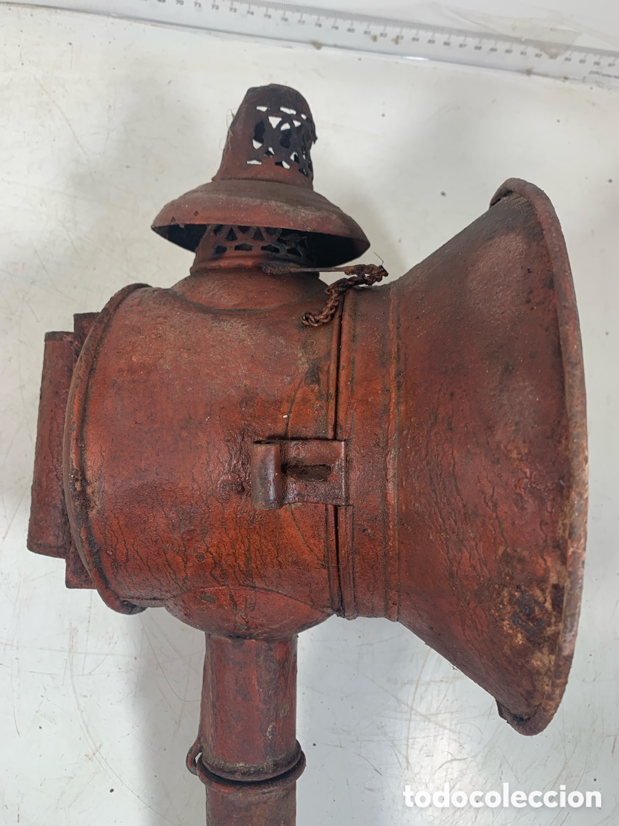 Antig&uuml;edades: 01_ farol de carruaje - Foto 7