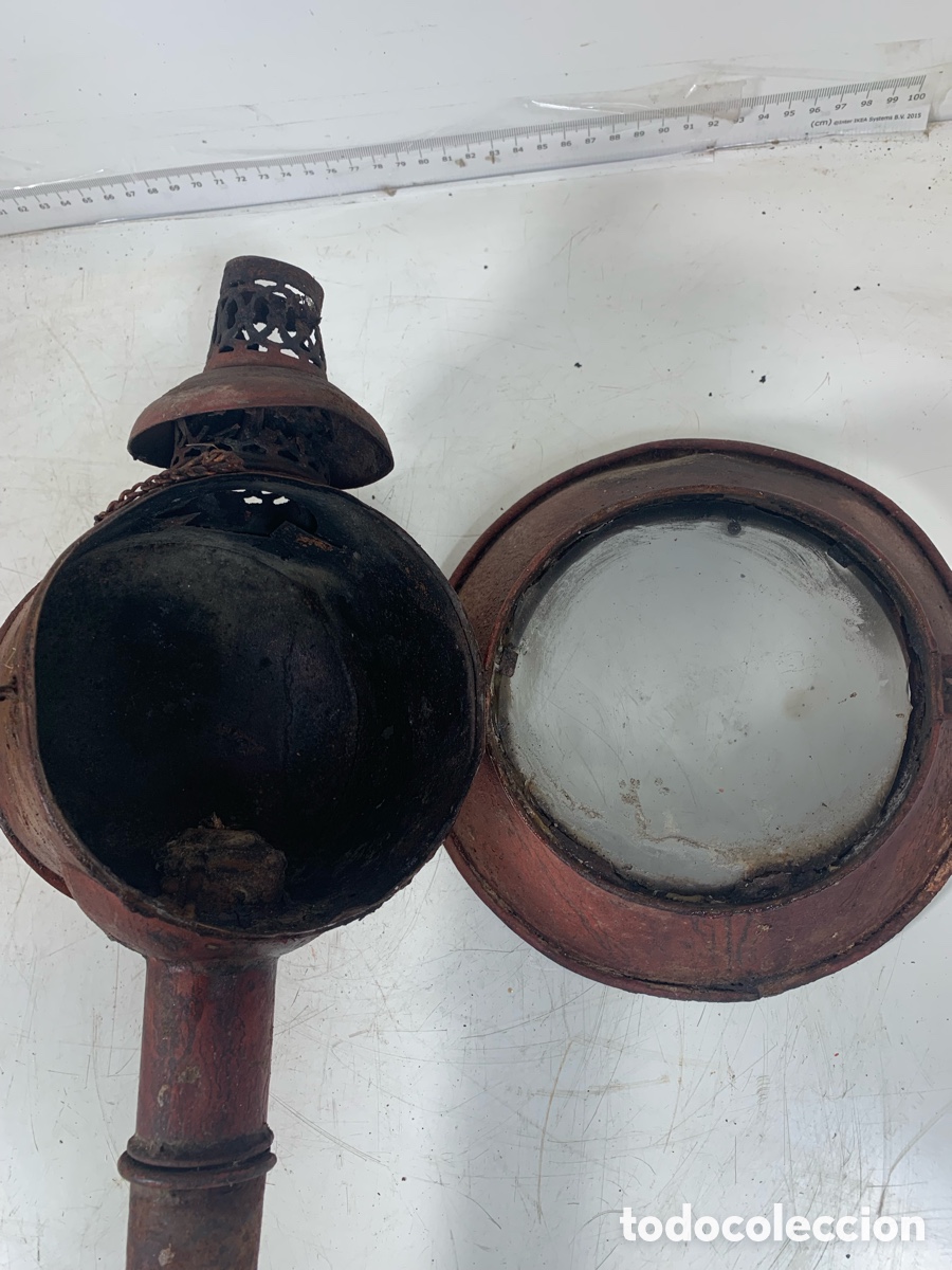 Antig&uuml;edades: 01_ farol de carruaje - Foto 8