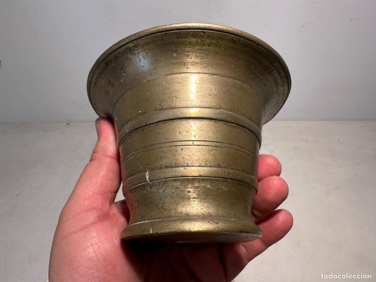 Antig&uuml;edades: ALMIREZ DE FARMACIA ANTIGUO DE BRONCE. - Foto 3
