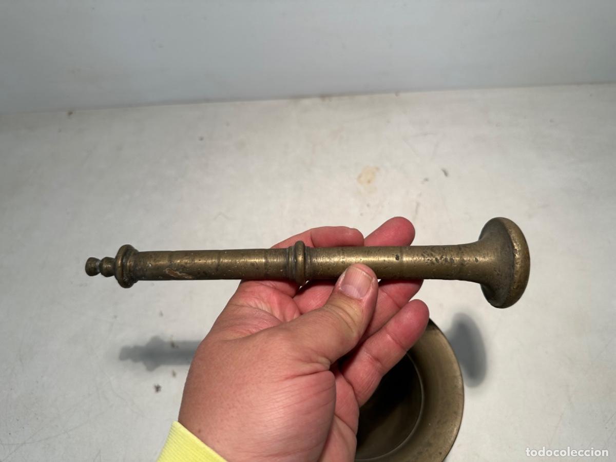 Antig&uuml;edades: ALMIREZ DE FARMACIA ANTIGUO DE BRONCE. - Foto 6