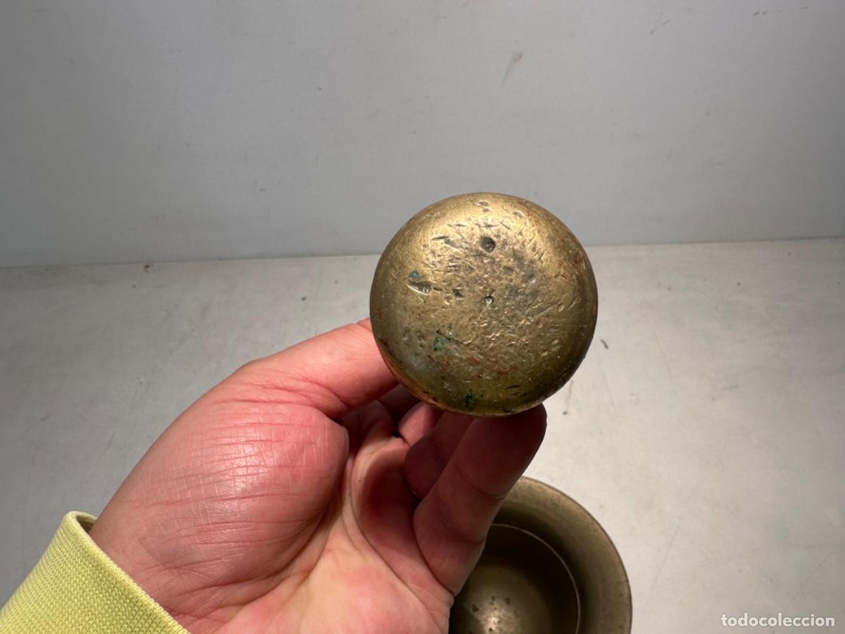 Antig&uuml;edades: ALMIREZ DE FARMACIA ANTIGUO DE BRONCE. - Foto 7