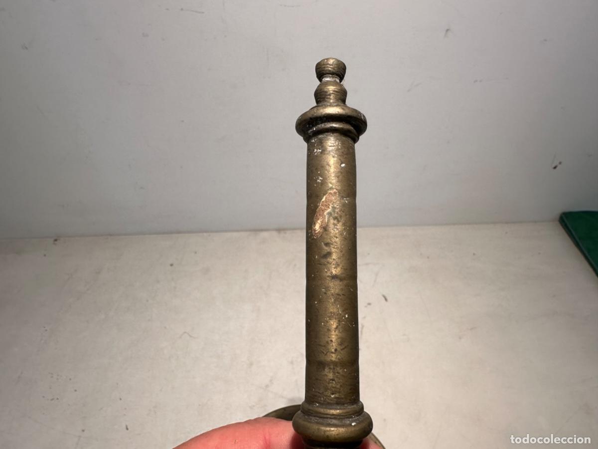 Antig&uuml;edades: ALMIREZ DE FARMACIA ANTIGUO DE BRONCE. - Foto 8