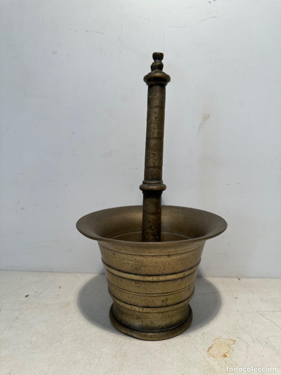 Antig&uuml;edades: ALMIREZ DE FARMACIA ANTIGUO DE BRONCE. - Foto 1