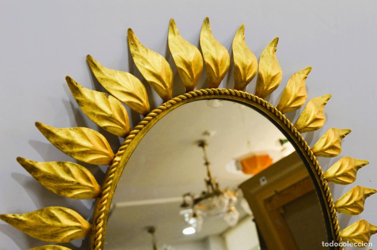 Antig&uuml;edades: Espejo sol, hierro y pan de oro - Foto 2