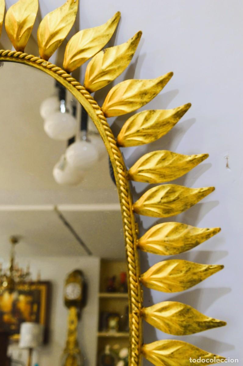 Antig&uuml;edades: Espejo sol, hierro y pan de oro - Foto 3