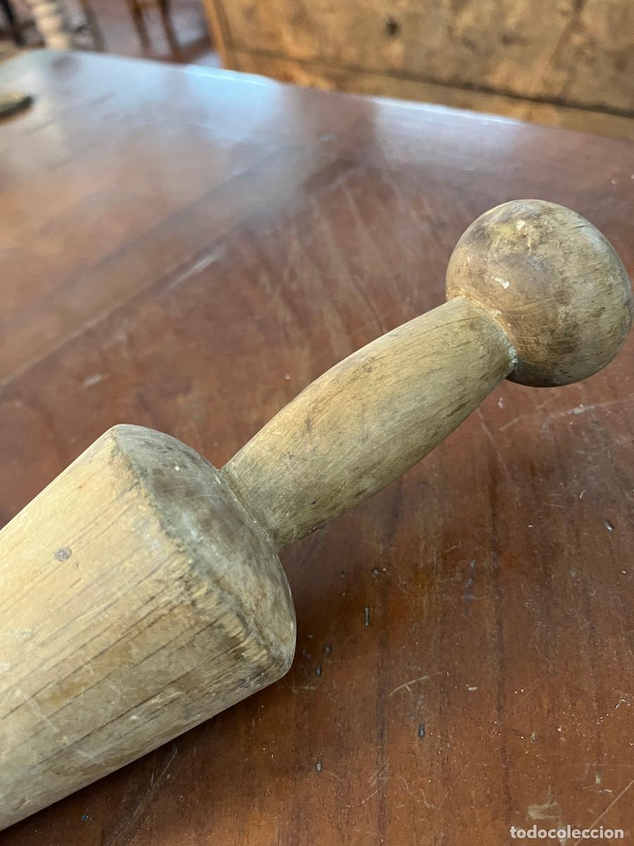 Antig&uuml;edades: Antiguo rodillo de madera, cocina - Foto 2