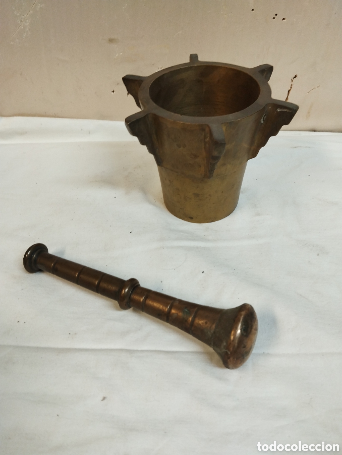 Antig&uuml;edades: Almirez de bronce - Foto 3