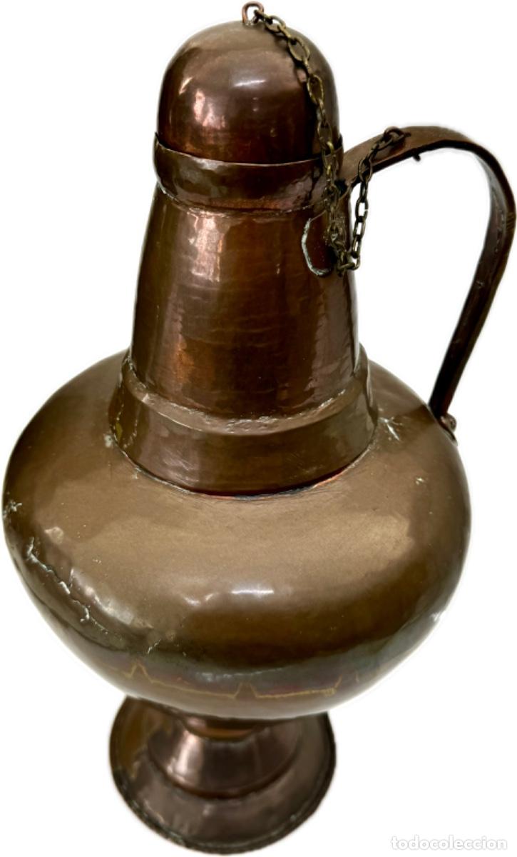 Antig&uuml;edades: JARRA DE COBRE - S. XIX - RARA - Foto 2
