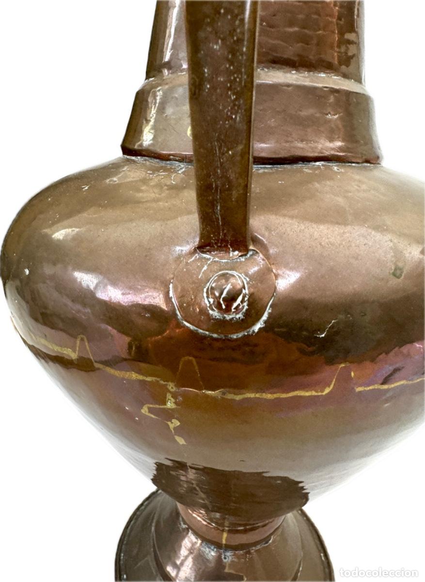 Antig&uuml;edades: JARRA DE COBRE - S. XIX - RARA - Foto 4