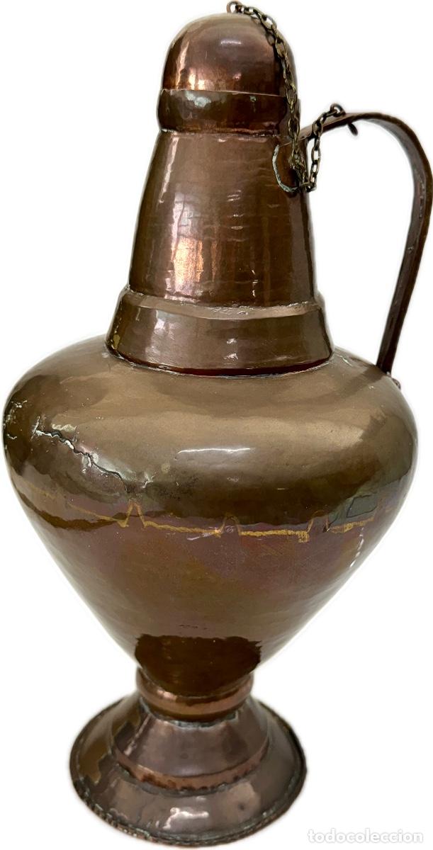 Antig&uuml;edades: JARRA DE COBRE - S. XIX - RARA - Foto 1