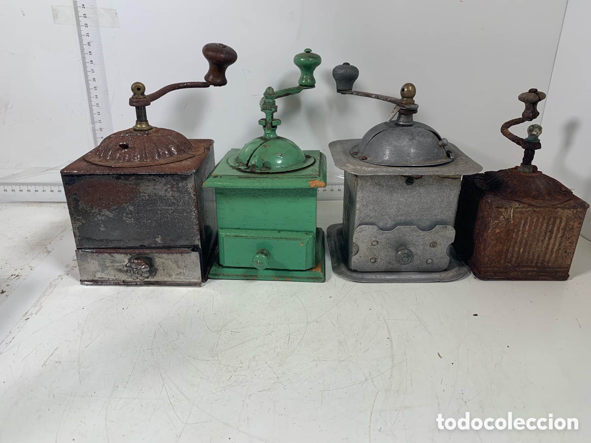 Antiguidades: 01_ Lote molinillos caf&eacute;