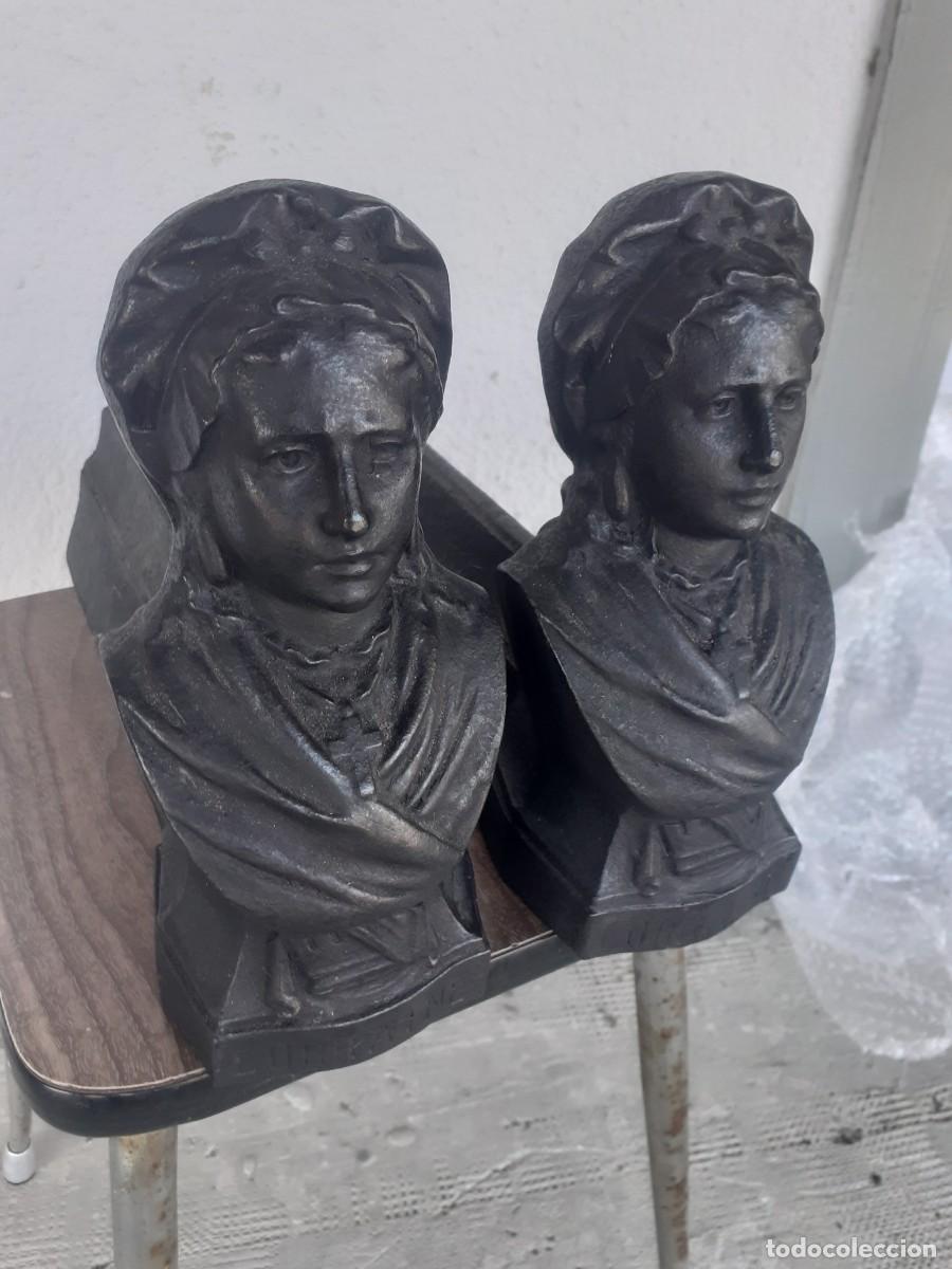 Antig&uuml;edades: Morillos de chimenea, dama de Lorena - Foto 1