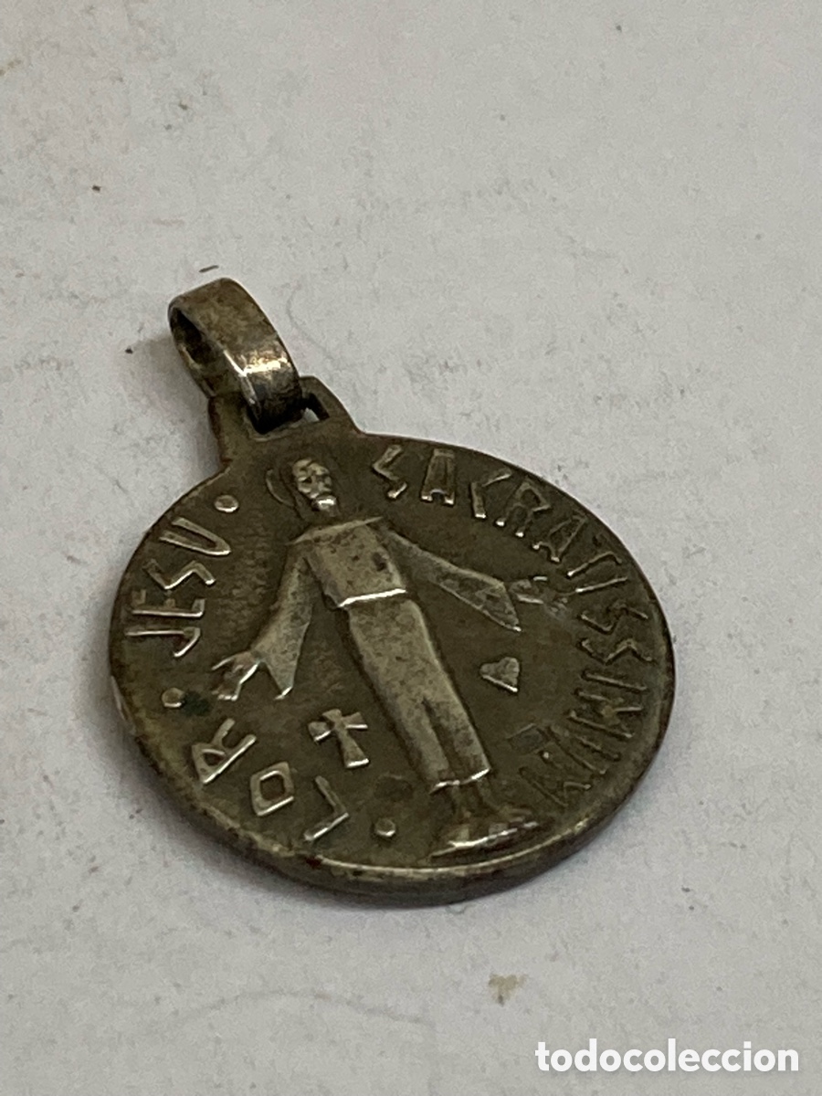 Antig&uuml;edades: Medalla de plata religiosa C220 - Foto 2