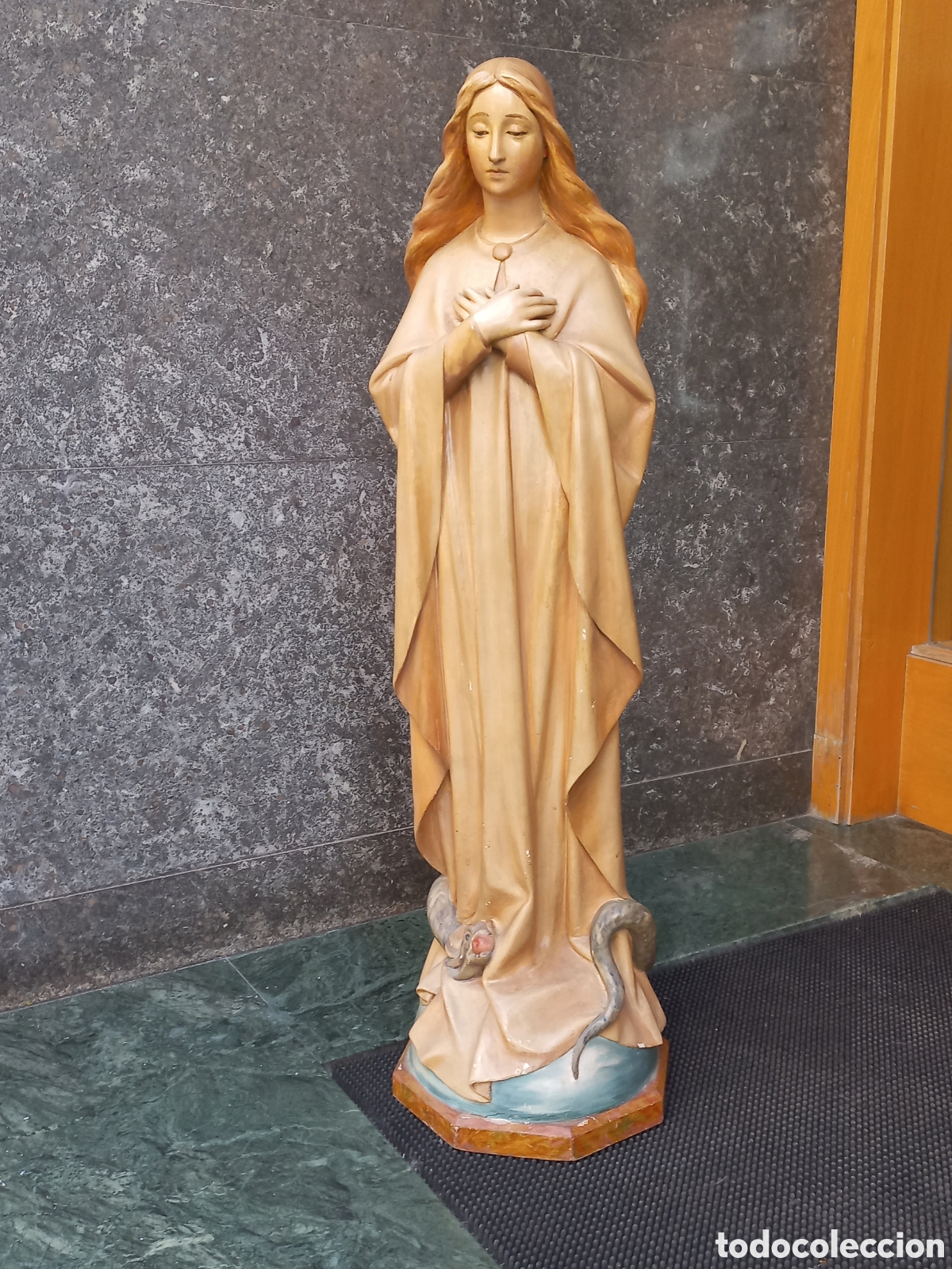 Antig&uuml;edades: Figura religiosa Virgen Inmaculada - Foto 3