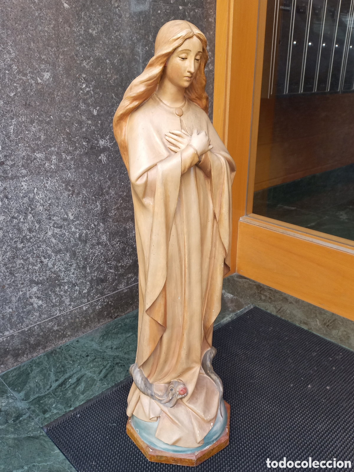 Antig&uuml;edades: Figura religiosa Virgen Inmaculada - Foto 10